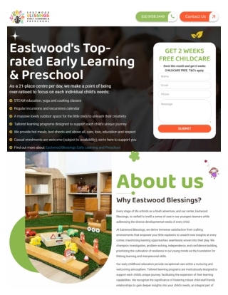 Childcare eastwood and preschool centre