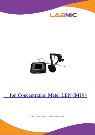 Ion Concentration Meter LBN-IM194