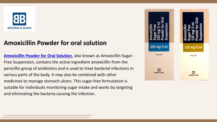 amoxicillin powder for oral solution