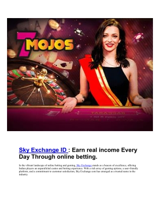 sky exchange id earn real income every