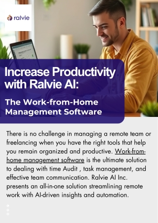 increase productivity with ralvie ai