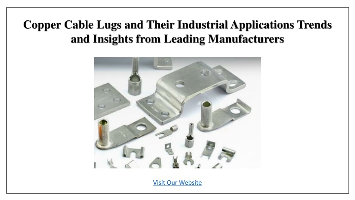 copper cable lugs and their industrial