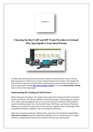 choosing the best voip and sip trunk providers