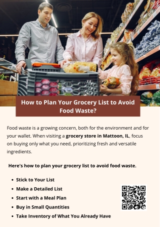 How to Plan Your Grocery List to Avoid Food Waste?