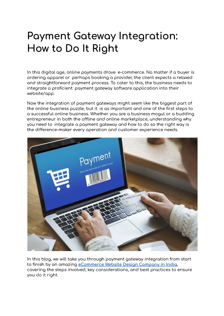 payment gateway integration how to do it right