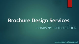 Top-Notch Brochure Design Services for Your Business|Company Profile Design