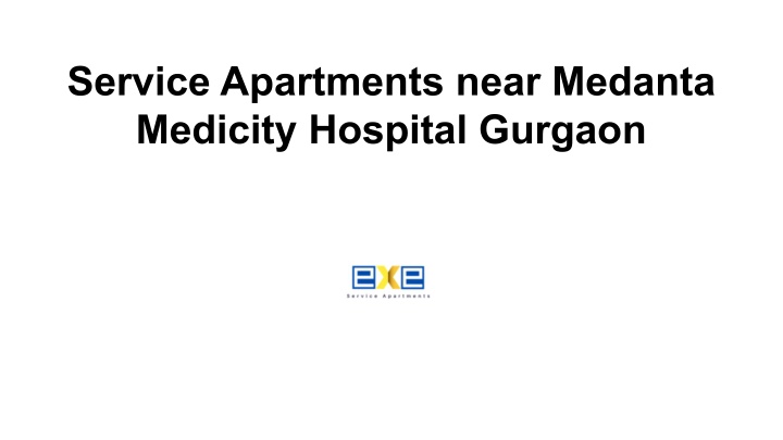 service apartments near medanta medicity hospital