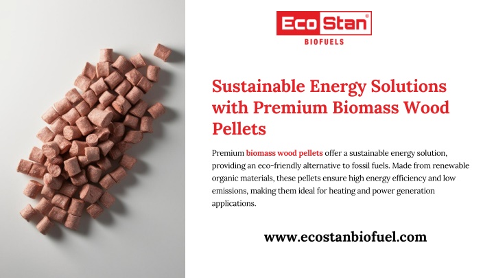 sustainable energy solutions with premium biomass