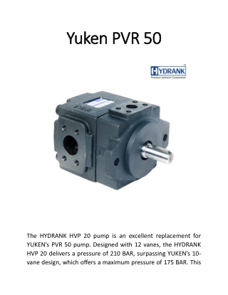 Yuken PVR 50