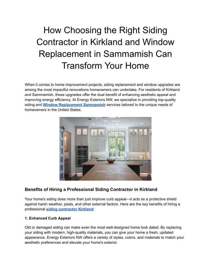 how choosing the right siding contractor