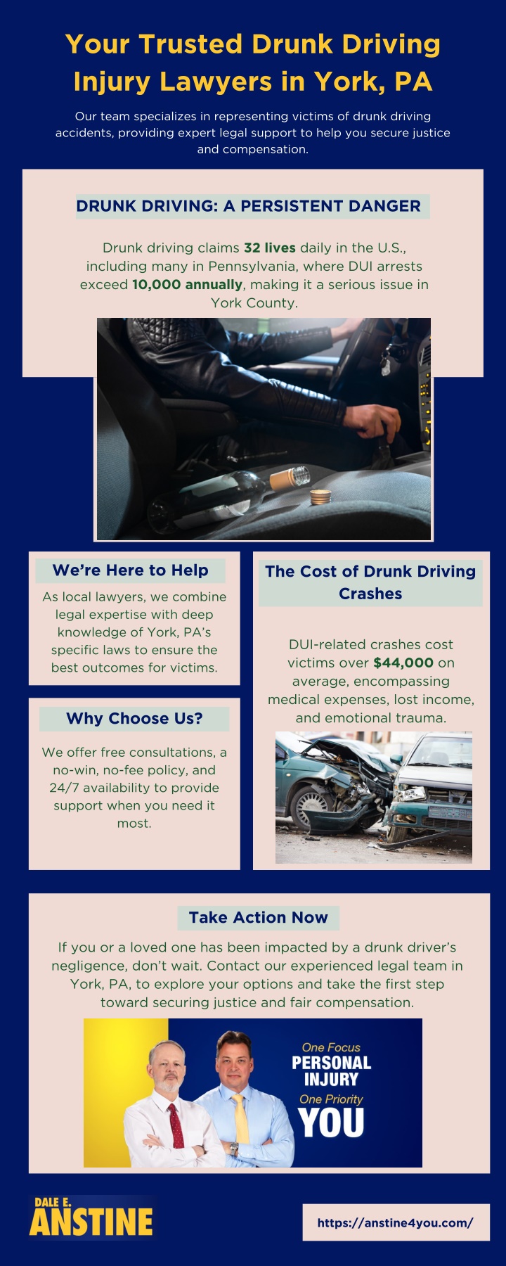 your trusted drunk driving injury lawyers in york