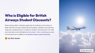 Introduction to British Airways Student Discount