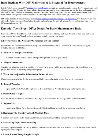 “Essential Tools Every DIYer Needs for Basic Maintenance Tasks”