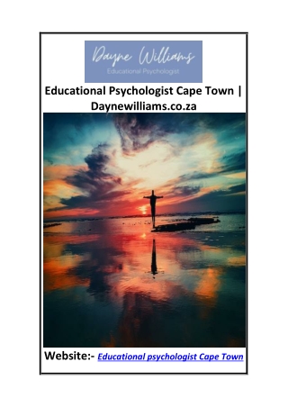 Educational Psychologist Cape Town  Daynewilliams.co.za