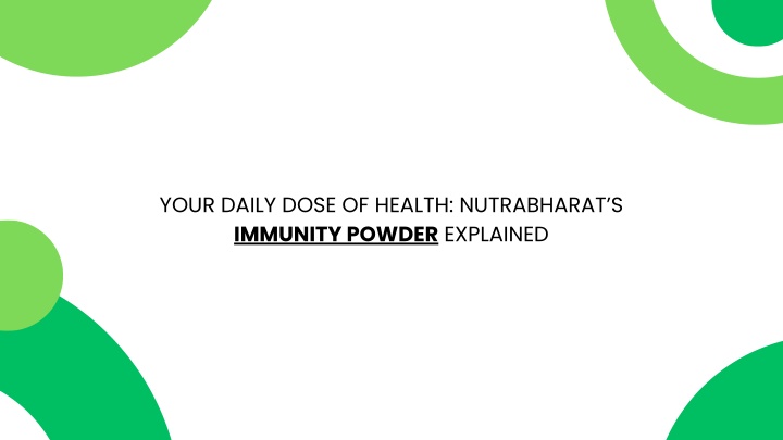 your daily dose of health nutrabharat s immunity