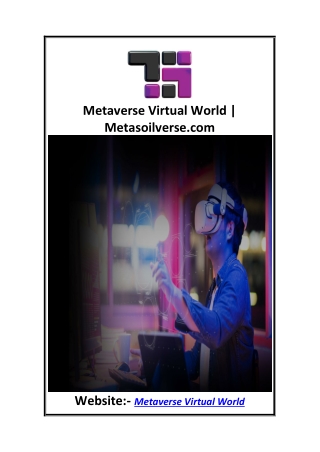 Metaverse Virtual World  Metasoilverse.com