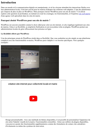 Pourquoi choisir WordPress pour son site de mairie ?