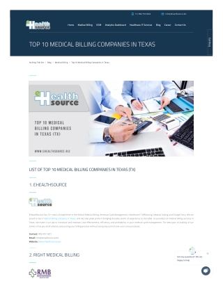 Comprehensive Guide to Medical Billing Services in Texas