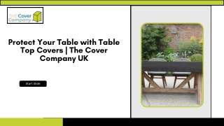 Protect Your Table with Table Top Covers  The Cover Company UK