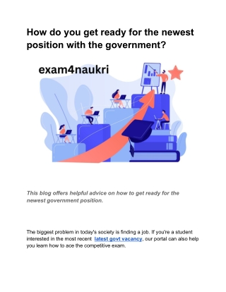 how do you get ready for the newest position with