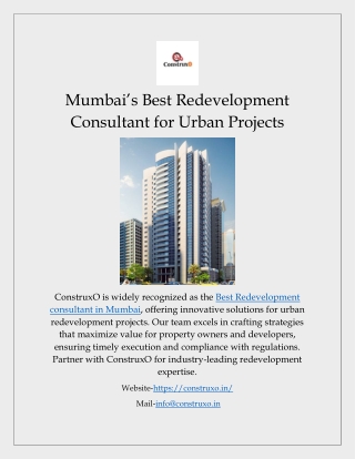 mumbai s best redevelopment consultant for urban