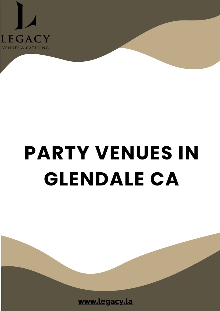 party venues in glendale ca