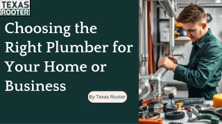 Choosing the Right Plumber for Your Home or Business