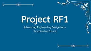 Duncan Clark Project RF1_ Innovative Industrial and Scientific Development