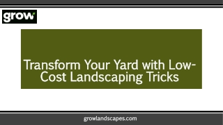 transform your yard with low cost landscaping tricks