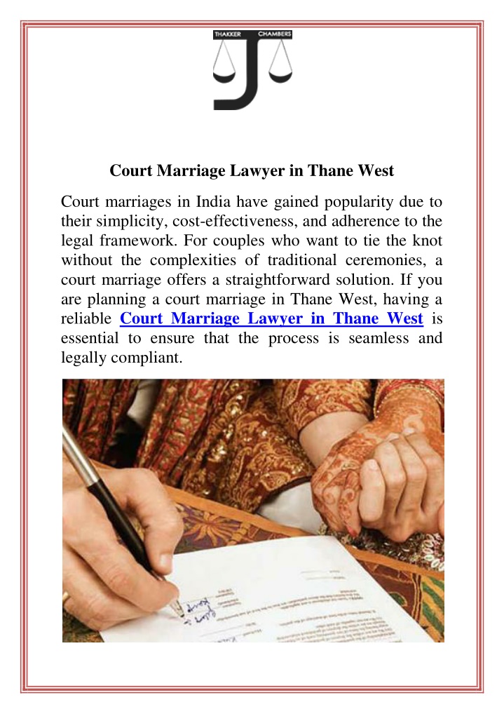 court marriage lawyer in thane west