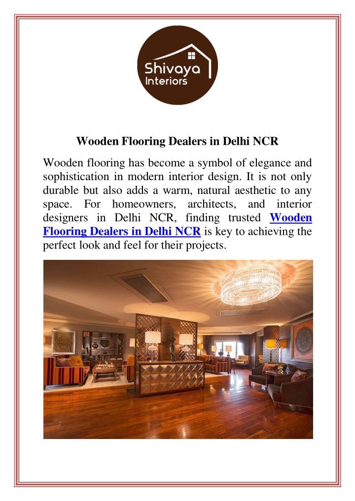 wooden flooring dealers in delhi ncr