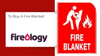 To Buy A Fire Blanket