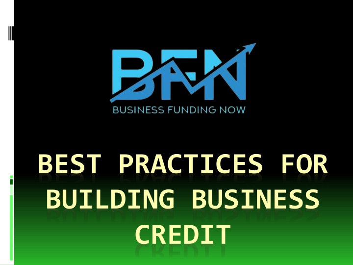 best practices for building business credit