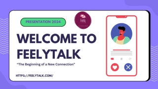 FEELYTALK: Chat with Someone Anytime, Anywhere