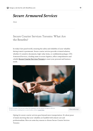 Secure Courier Services Toronto: What Are the Benefits?