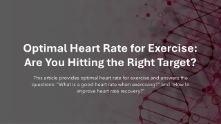 optimal heart rate for exercise are you hitting