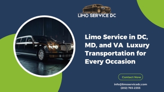 limo service in dc md and va luxury