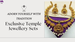 Adorn Yourself with Tradition-Exclusive Temple Jewellery Sets