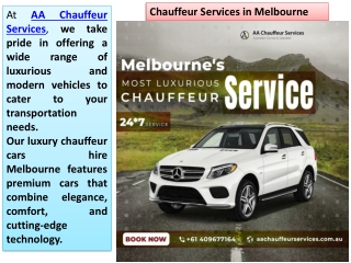 Premium Fleet of Luxury Chauffeur Cars Hire Melbourne
