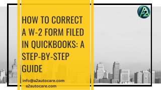 how to correct a w 2 form filed in quickbooks