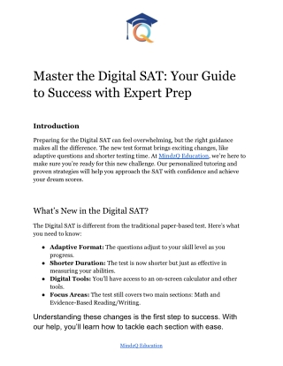 Best Digital SAT Prep Course