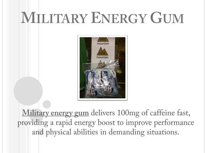 military energy gum