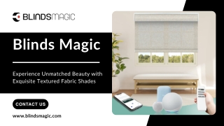 Custom Smart Remote Motorized Window Blinds & Shades