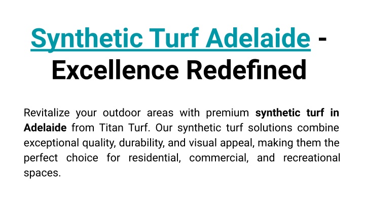 synthetic turf adelaide excellence redefined