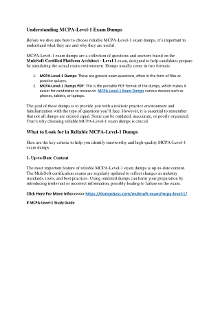 understanding mcpa level 1 exam dumps