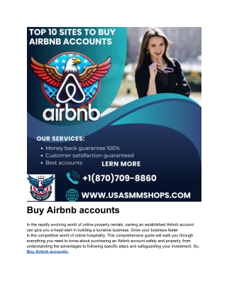 4 Benefits of Buying Airbnb accounts in 2025