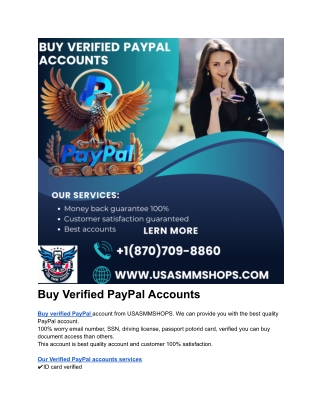 7 Benefits of Buying Verified PayPal Accounts in 2025