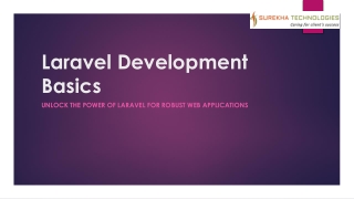laravel development basics