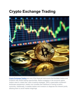 Crypto Exchange Trading