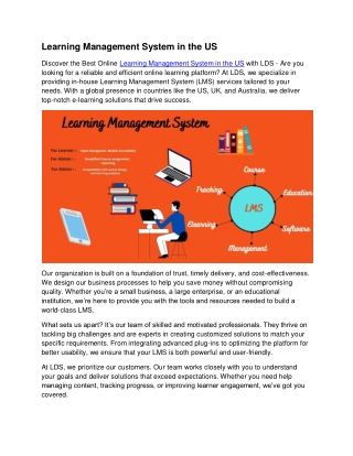 Learning Management System in the US